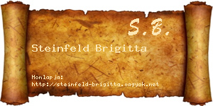 Steinfeld Brigitta névjegykártya